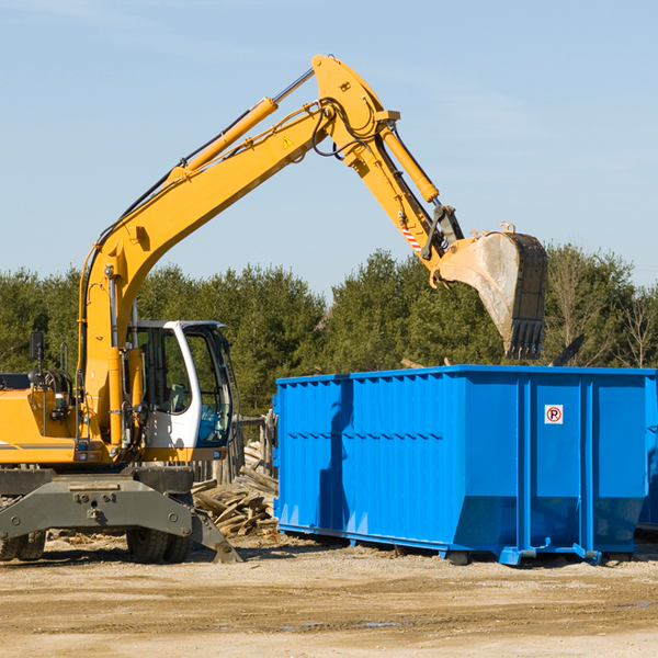 are there any restrictions on where a residential dumpster can be placed in Larchwood IA